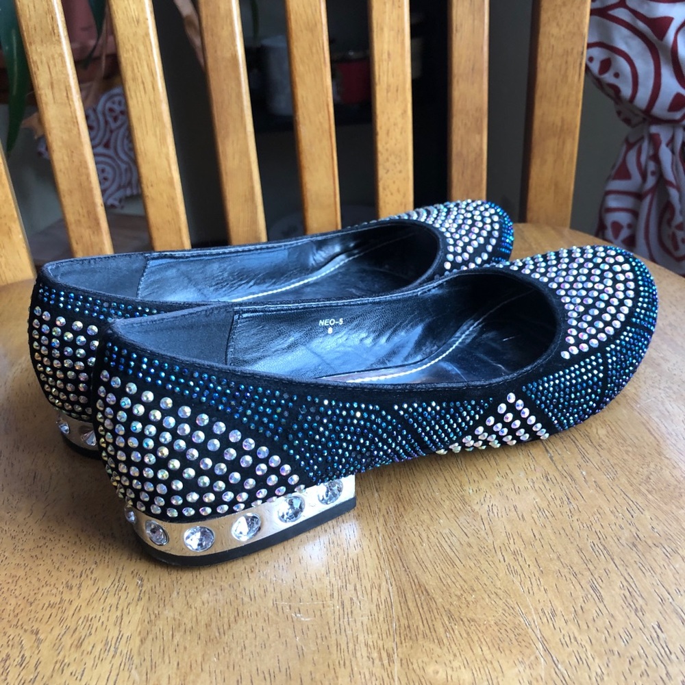 Mascotte Rhinestone Crystal studded flats - Picture 4 of 9